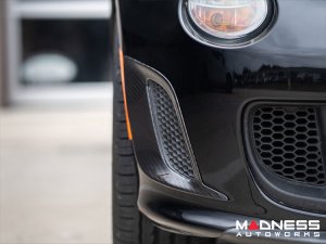 FIAT 500 Front Side Air Duct Diffuser Set - Carbon Fiber - NA Model